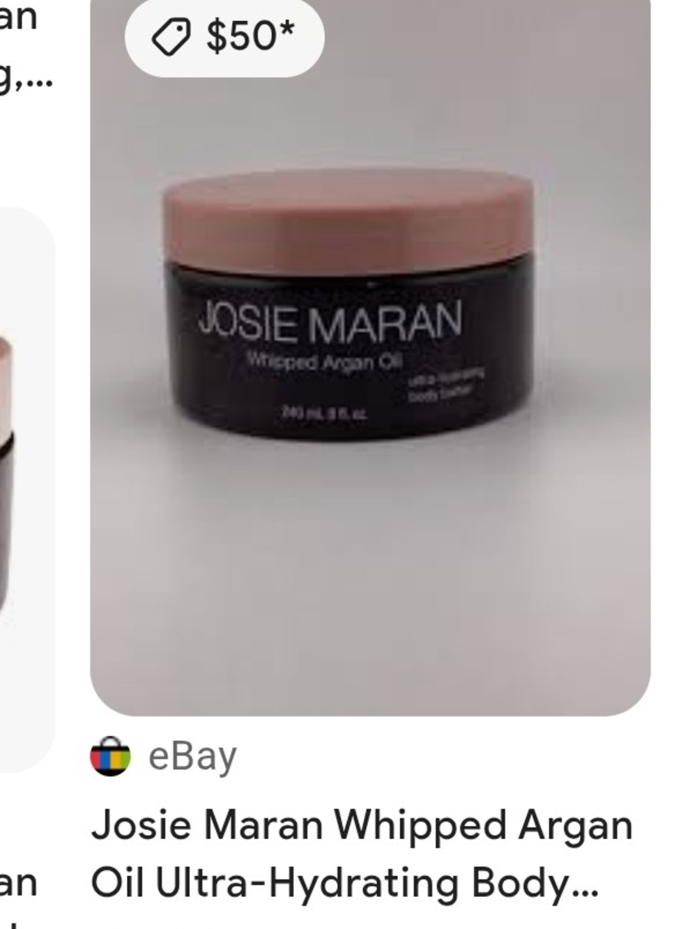NWT & SEALED! JOSIE MARAN Whipped Argan Oil Body Butter - 4oz - Picture 7 of 8